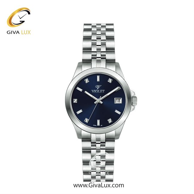 ساعت مچی اورجینال زنانه ویولت VIOLET نقره ای | نقره ای| سرمه ای| کد رفرنس 0557 | 0572